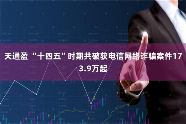 天通盈 “十四五”时期共破获电信网络诈骗案件173.9万起
